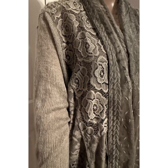 NWT Women's Multiples Lake House Sterling Cardigan & Tank Set, Size 1X - Picture 4 of 11